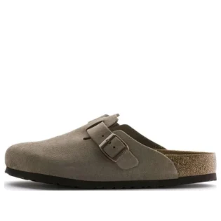 Birkenstock (WMNS) Birkenstock Boston Soft Footbed Suede 'Taupe'